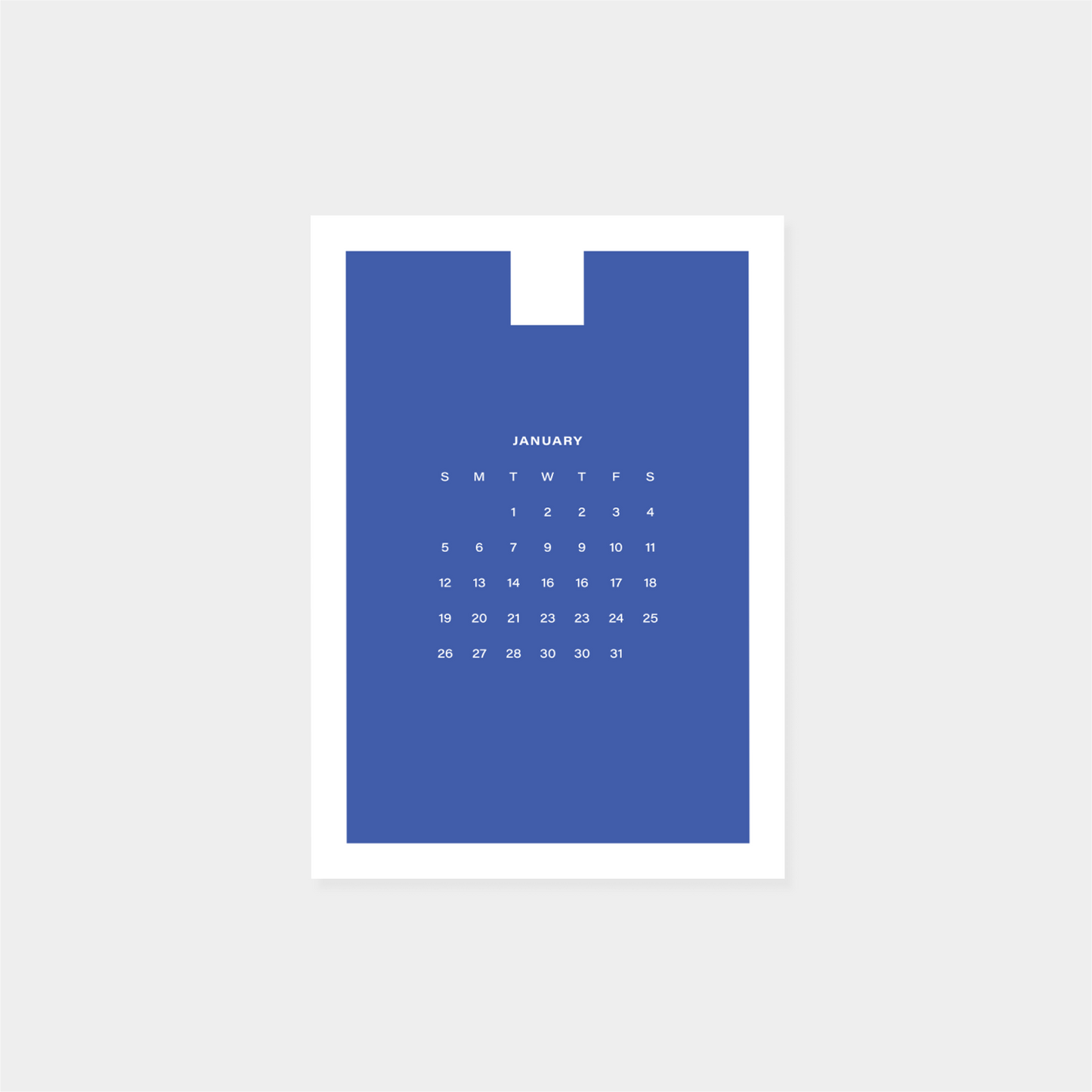 2025 Neo Shape Calendar II