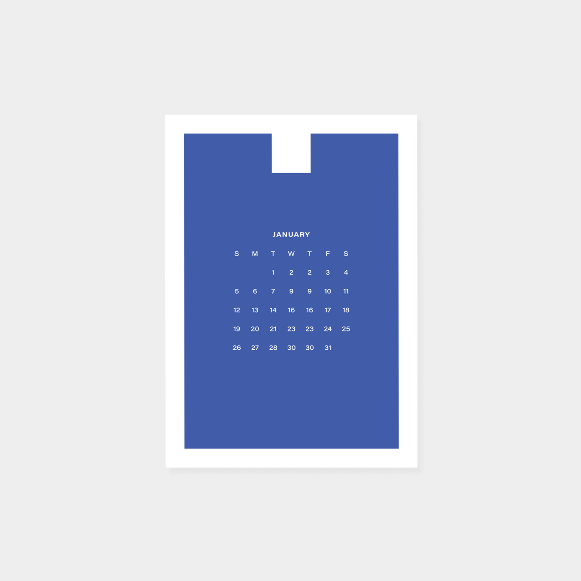2025 Neo Shape Calendar II