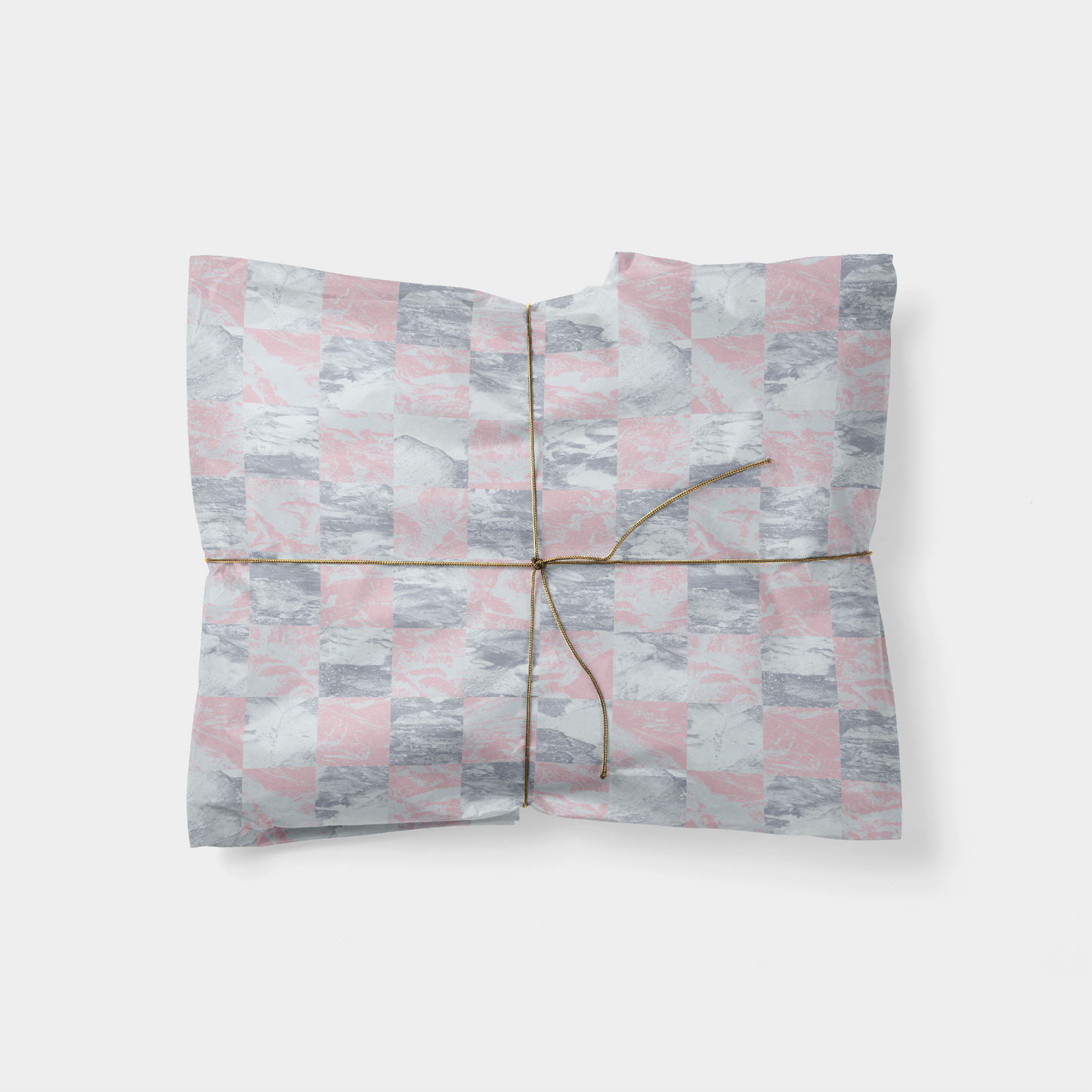 Roze en rood minimalistisch kerstcadeau