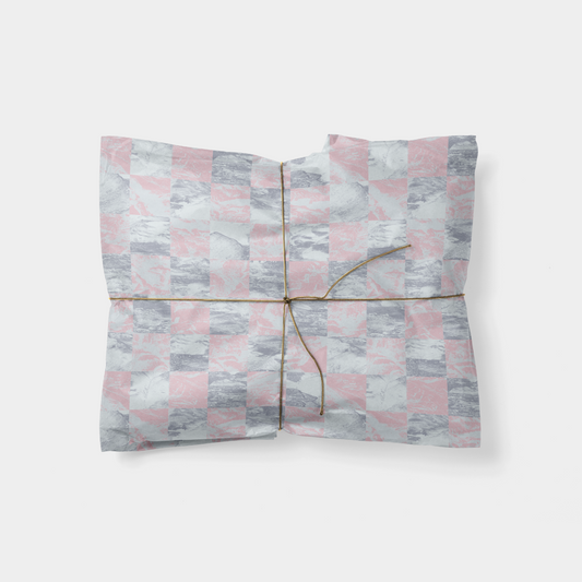 Roze en rood minimalistisch kerstcadeau