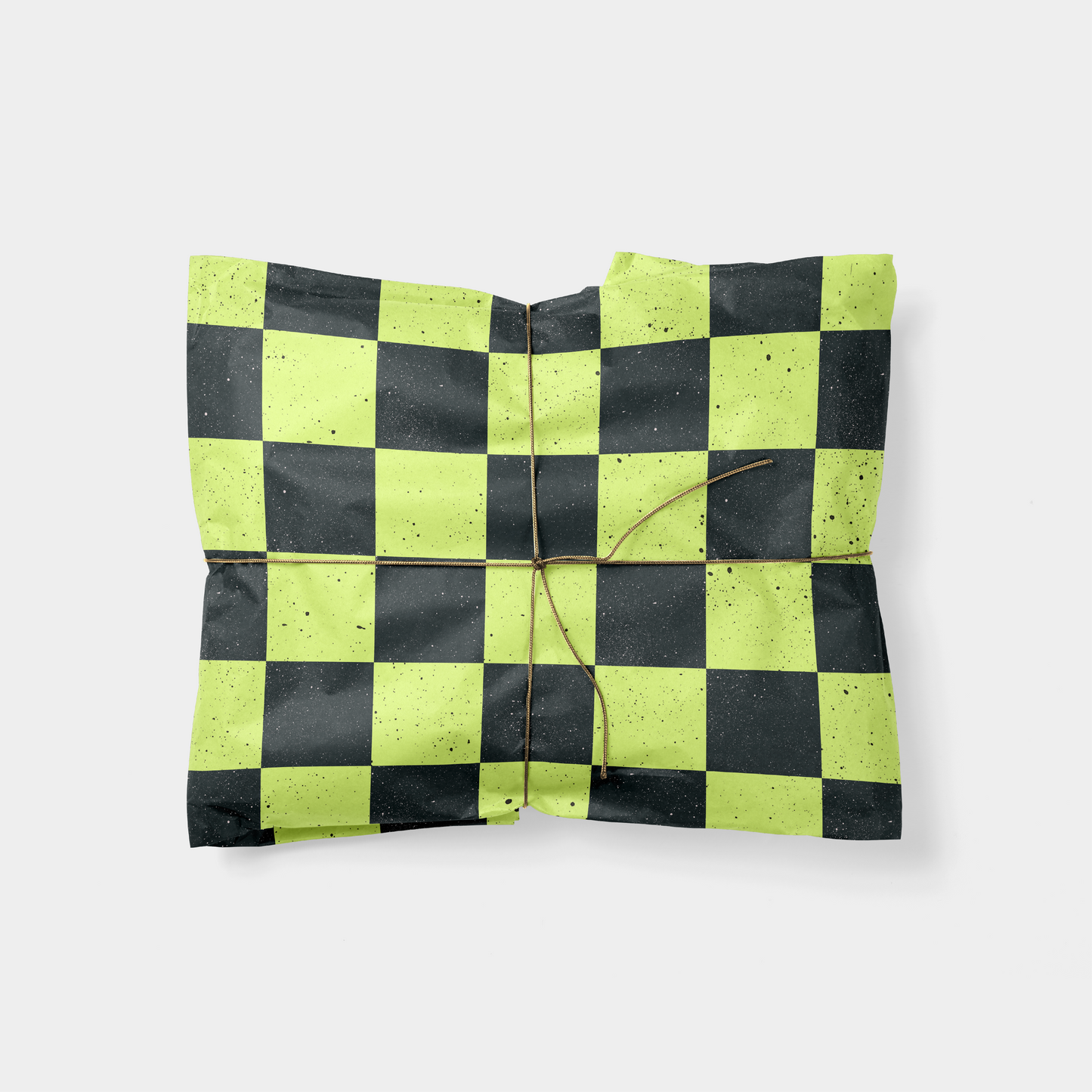 Speckled Checkerboard Gift Wrap IV