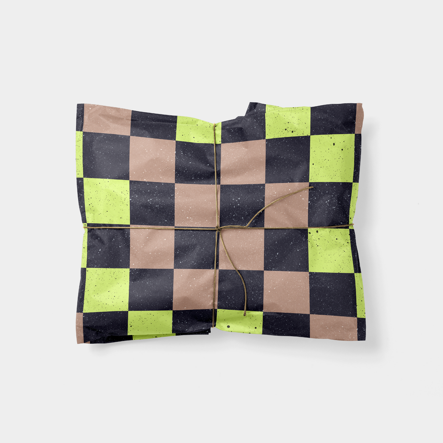 Speckled Checkerboard Gift Wrap VI