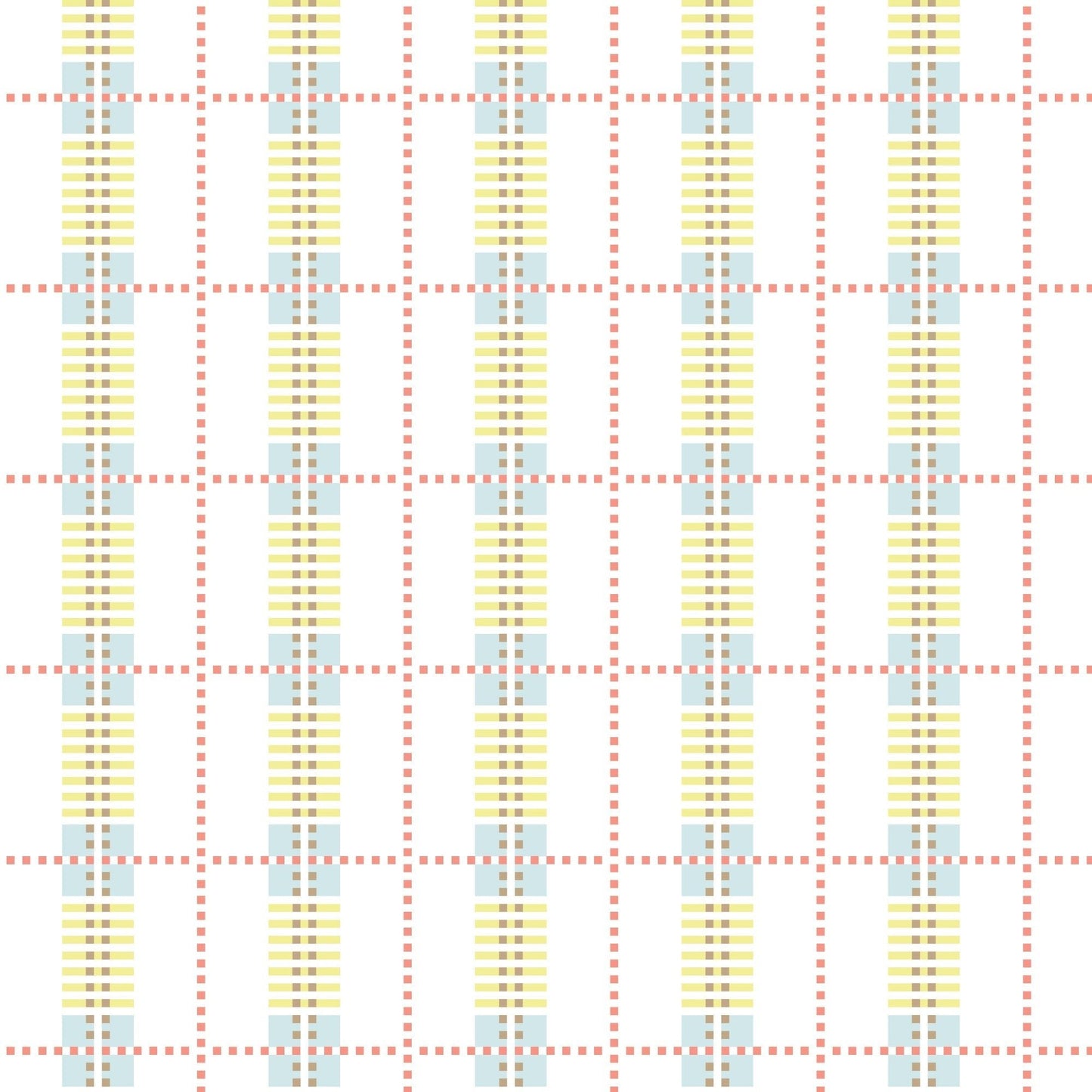 8-Bit Plaid Gift Wrap-Gift Wrapping-The Design Craft