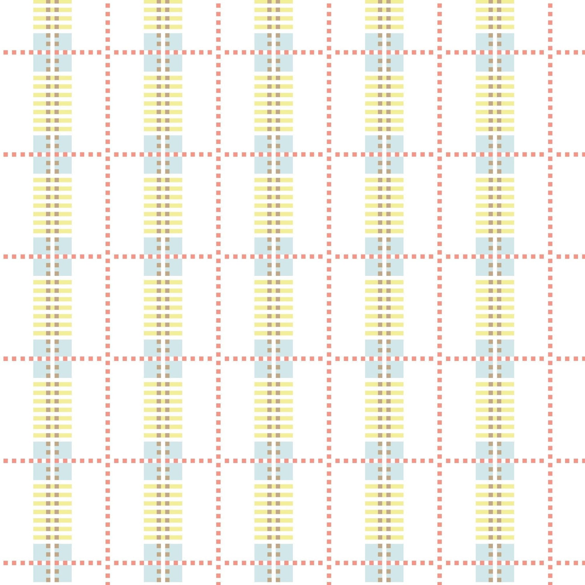 8-Bit Plaid Gift Wrap-Gift Wrapping-The Design Craft