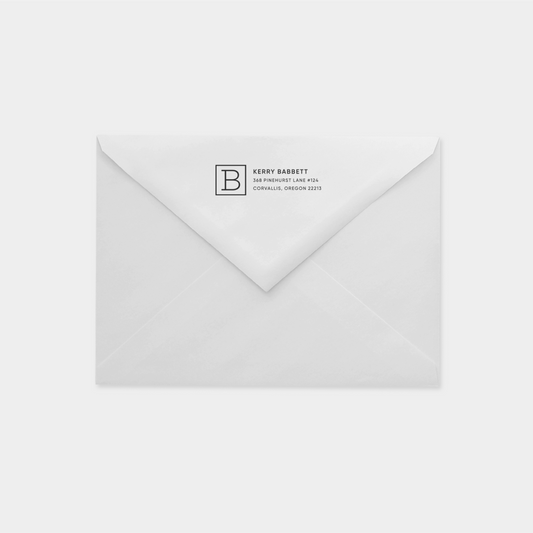 Address Stamp VII, Custom Stationery-Rubber Stamps-The Design Craft