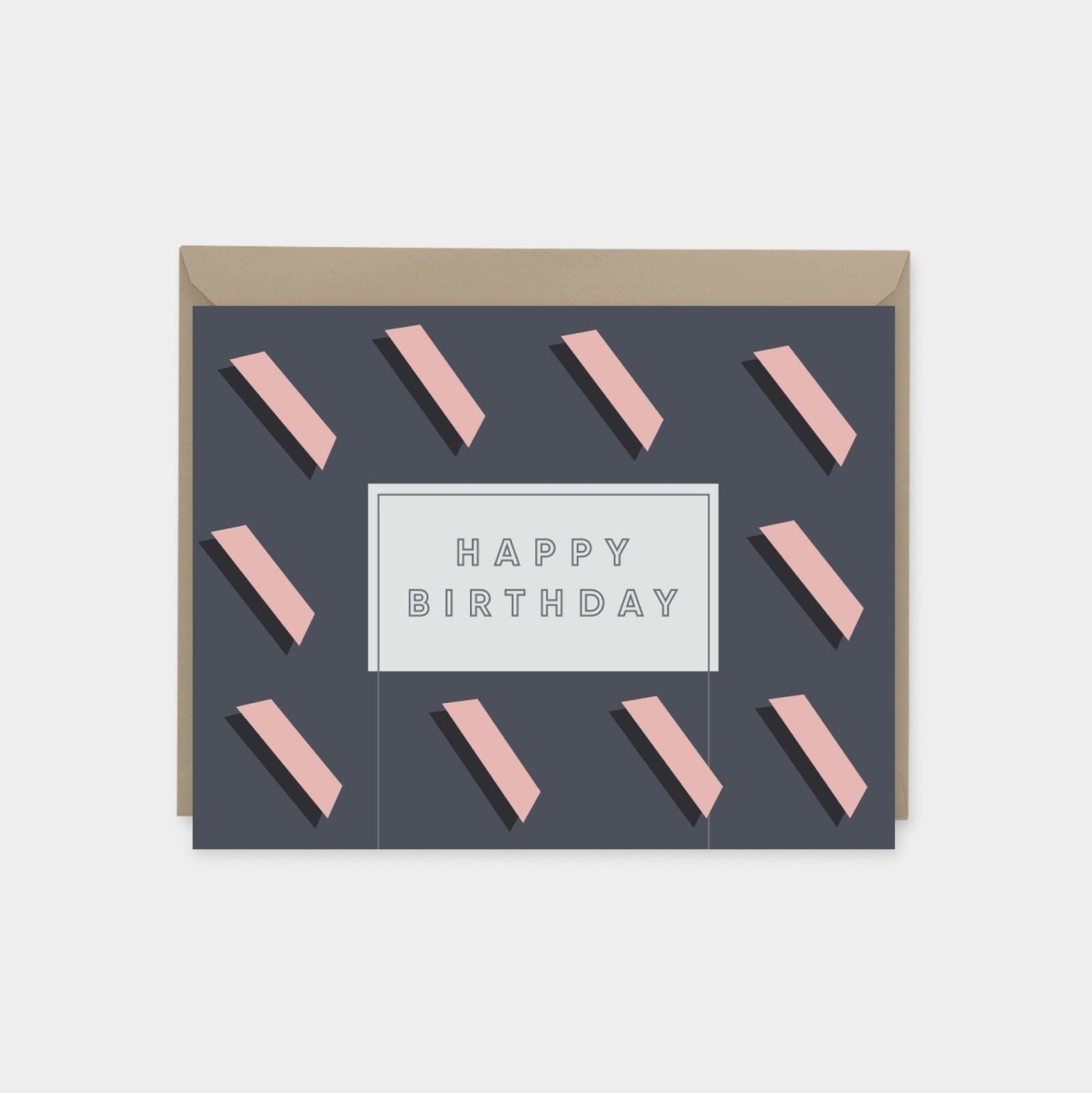 Art Deco Birthday Card II-Greeting & Note Cards-The Design Craft