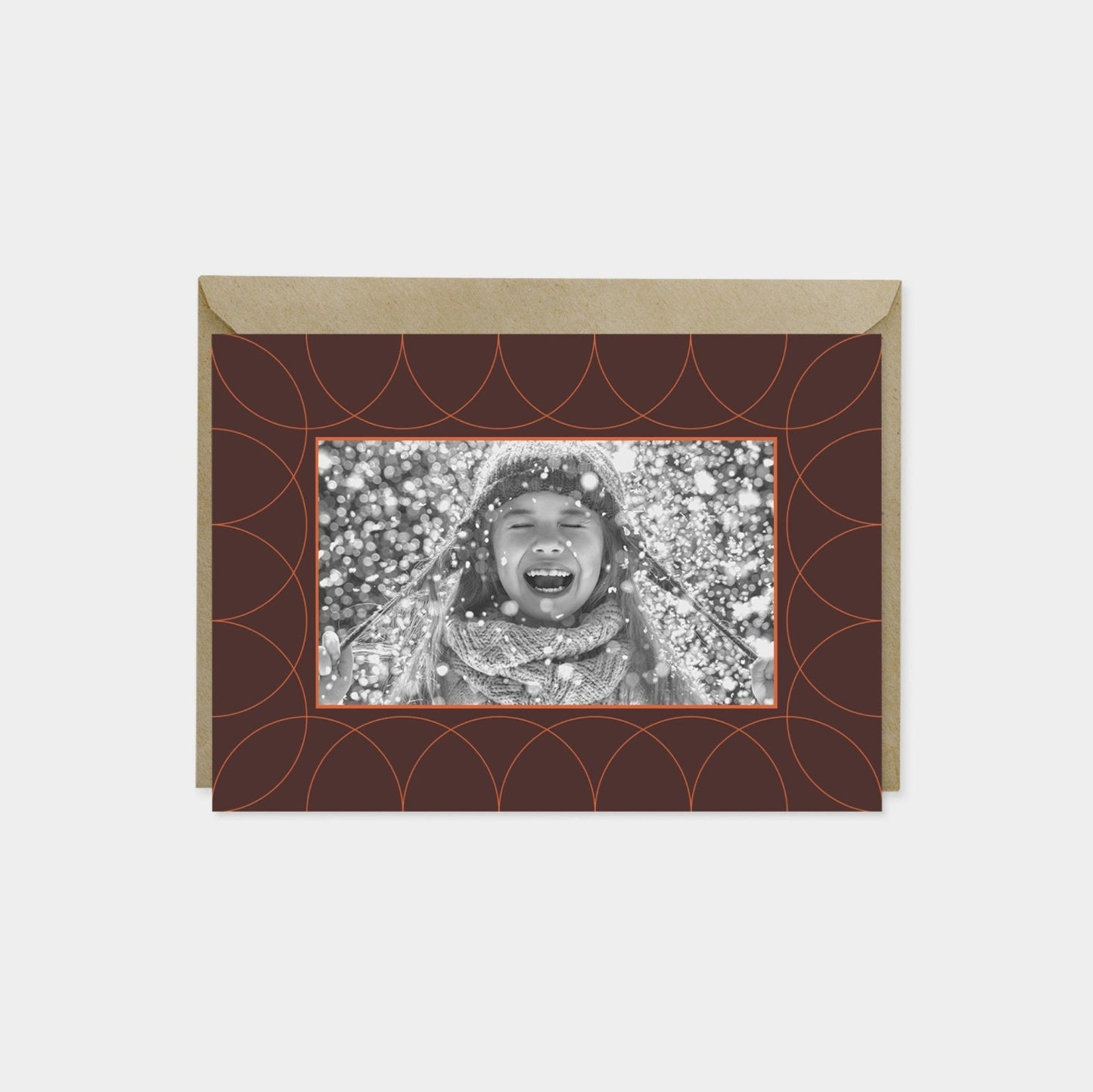 Art Deco Holiday Photo Card-Greeting & Note Cards-The Design Craft