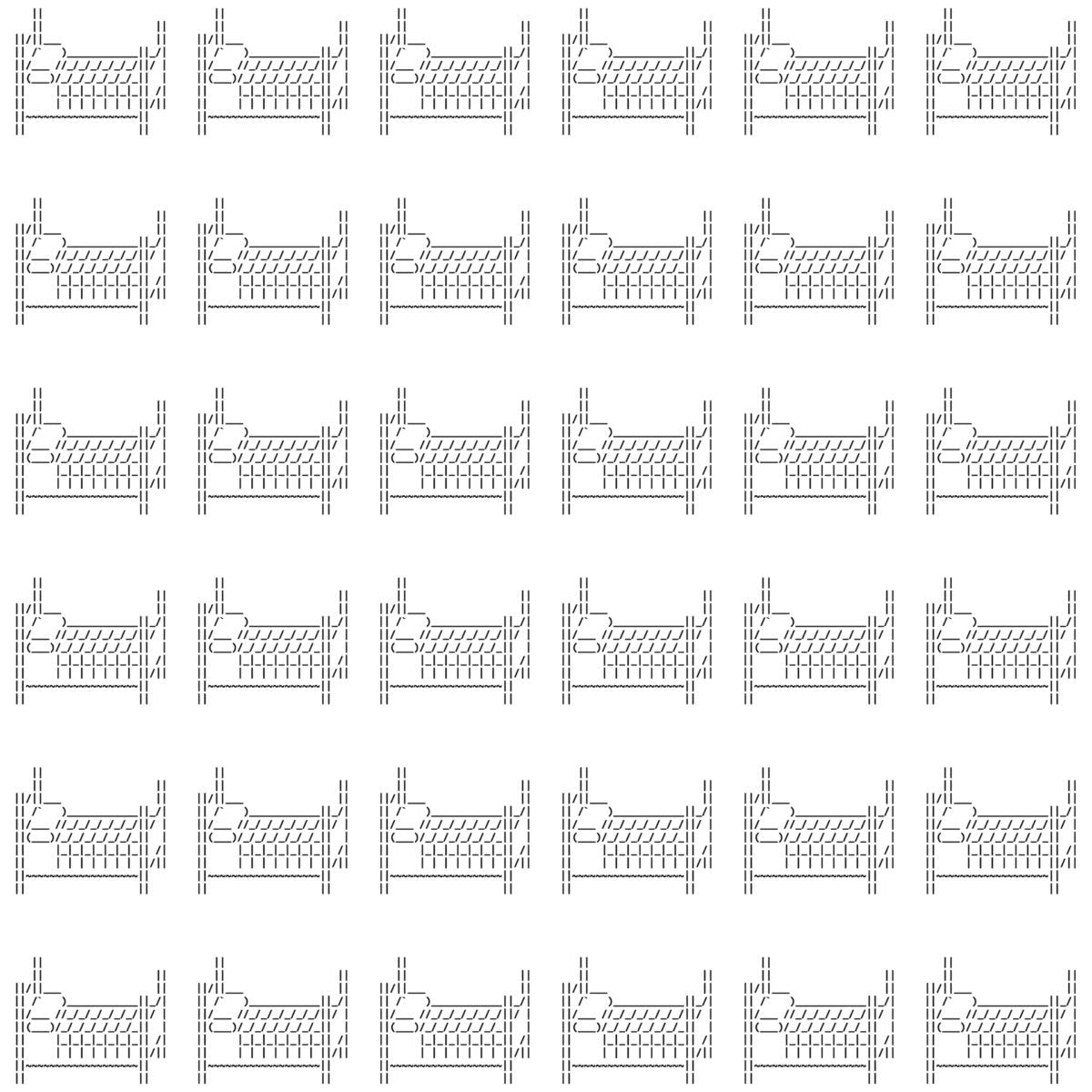 Ascii Art 12, Surface Design-Surface Design-The Design Craft