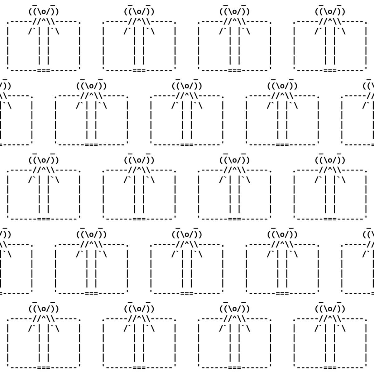 Ascii Art 14, Surface Design-Surface Design-The Design Craft