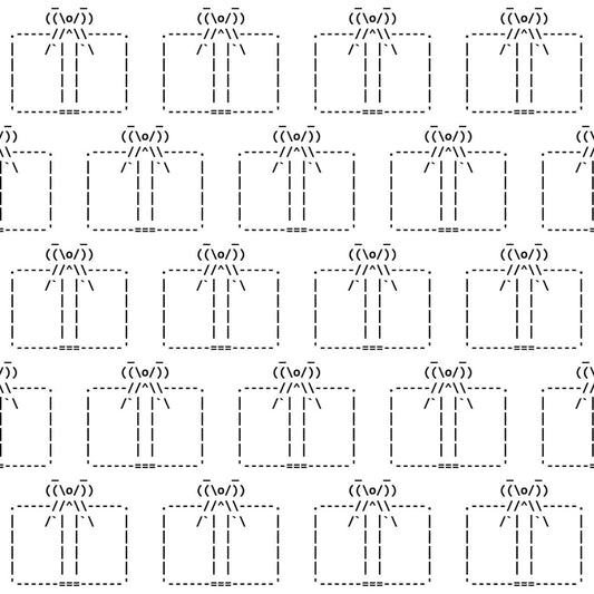 Ascii Art 14, Surface Design-Surface Design-The Design Craft