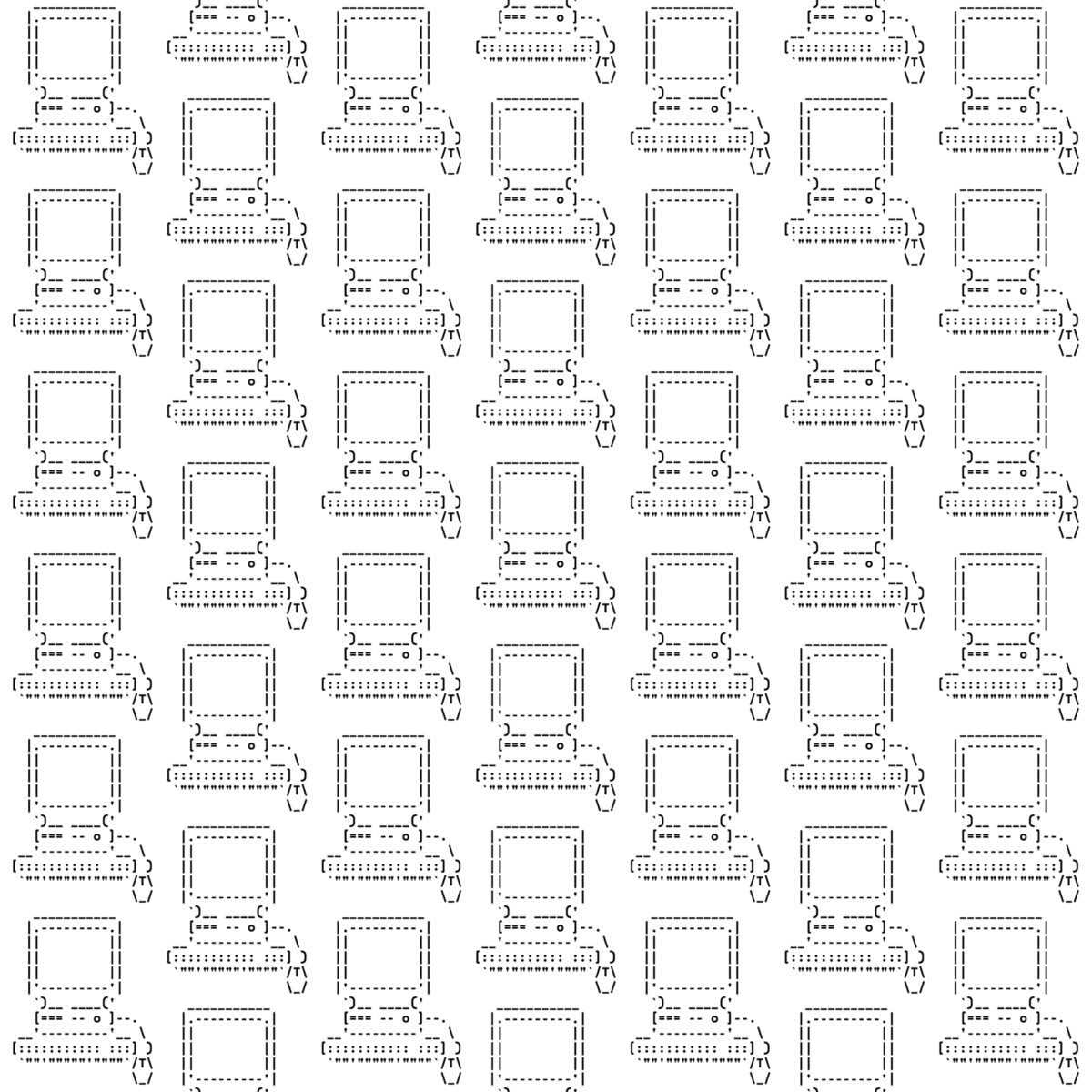 Ascii Art 2, Surface Design-Surface Design-The Design Craft