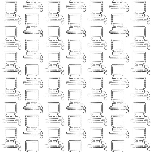 Ascii Art 2, Surface Design-Surface Design-The Design Craft