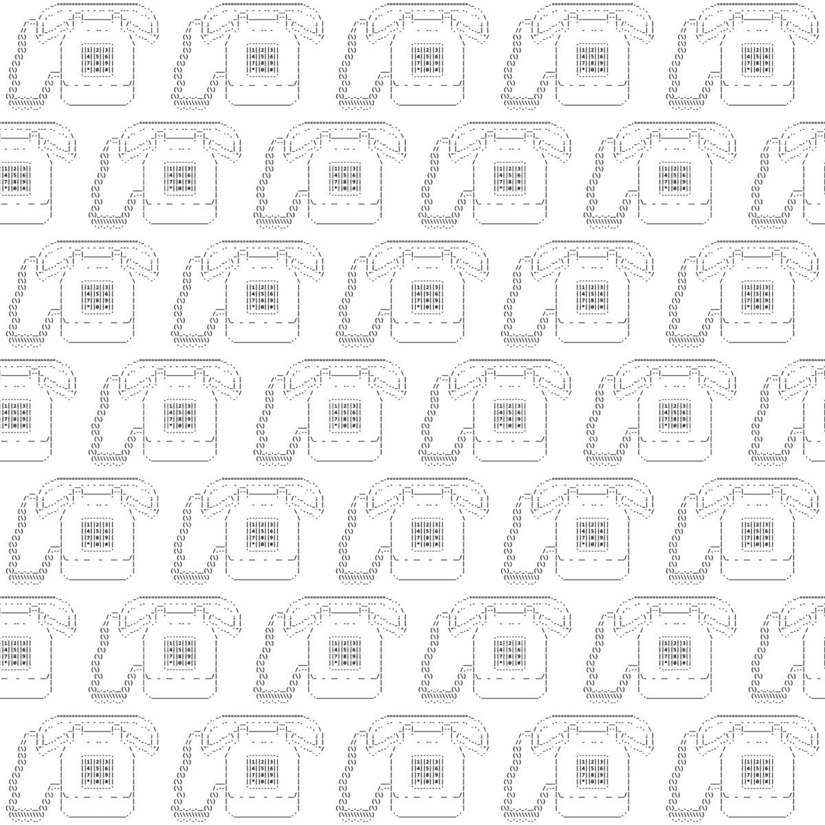 Ascii Art 3, Surface Design-Surface Design-The Design Craft