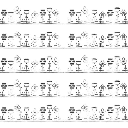 Ascii Art 5, Surface Design-Surface Design-The Design Craft