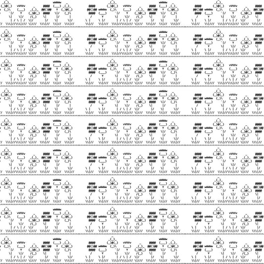 Ascii Art 6, Surface Design-Surface Design-The Design Craft