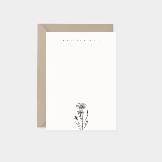 Aster Botanical Note Cards-Greeting & Note Cards-The Design Craft