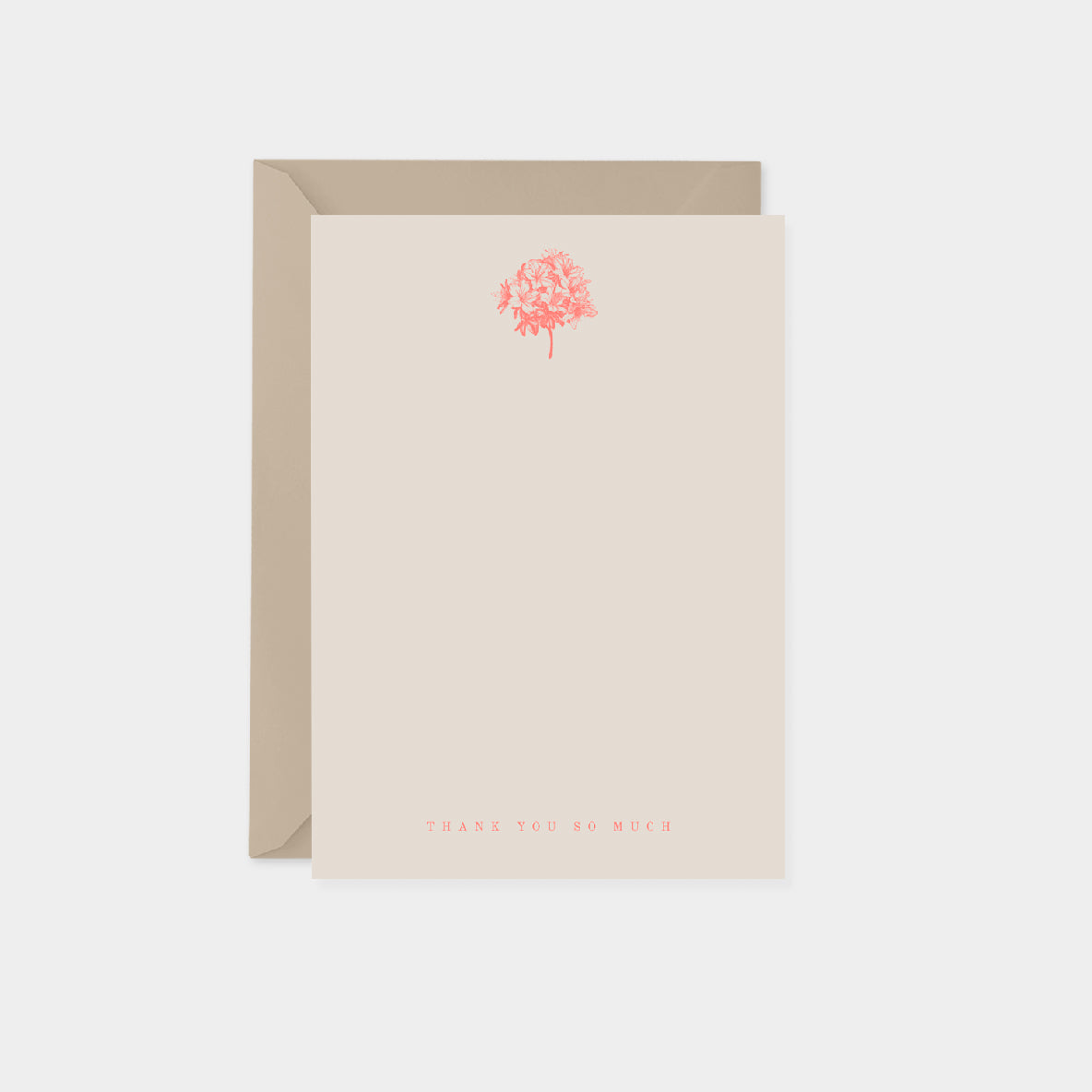 Azalea Thank You Botanical Note Cards II-Greeting & Note Cards-The Design Craft