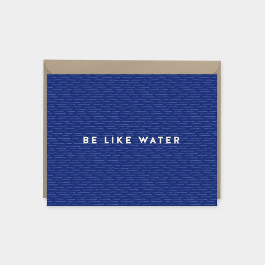 "Be Like Water" Brushstroke Pattern Art-The Design Craft