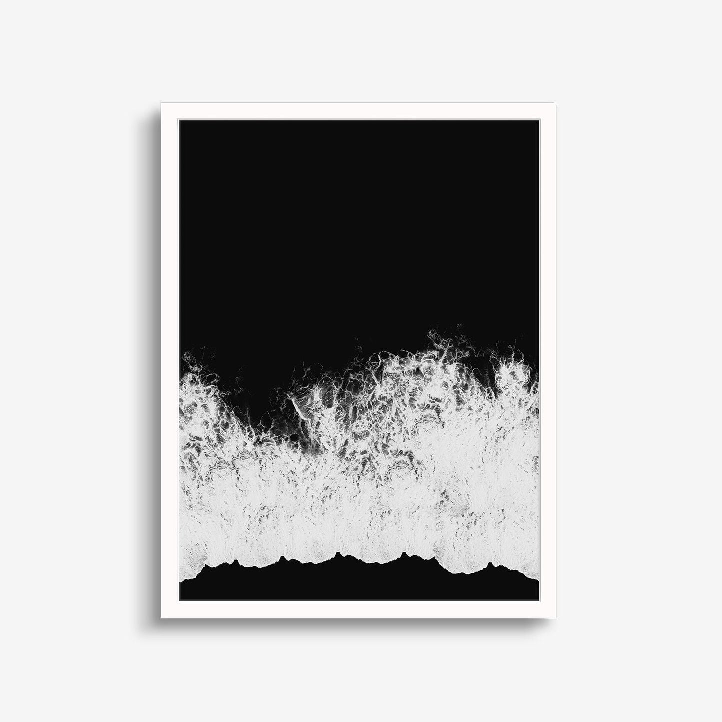 Beach Noir Art Print, Monochrome Art-Art Prints-The Design Craft