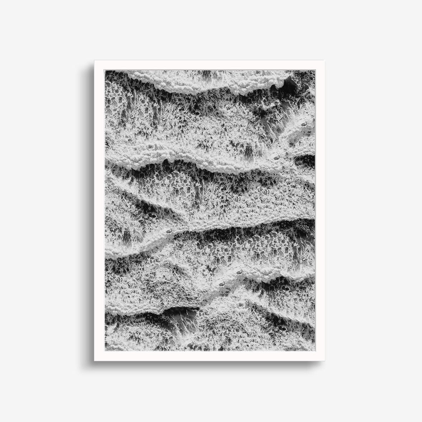 Beach Noir Endless Waves Art Print,-The Design Craft