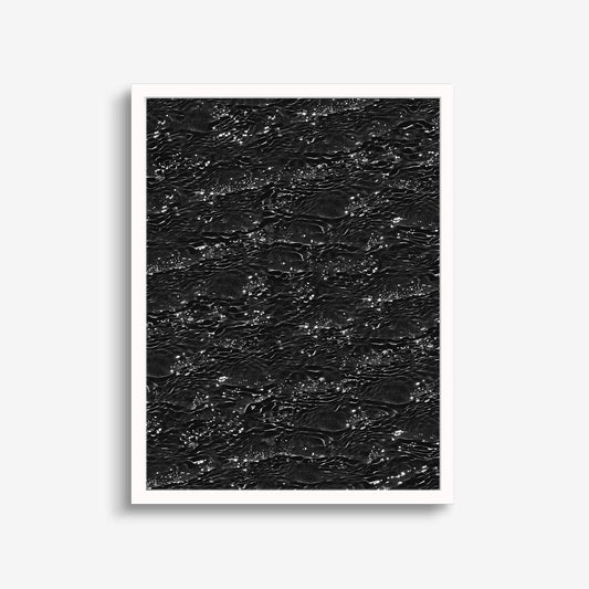 Beach Noir Ripples Fine Art Print-Art Prints-The Design Craft