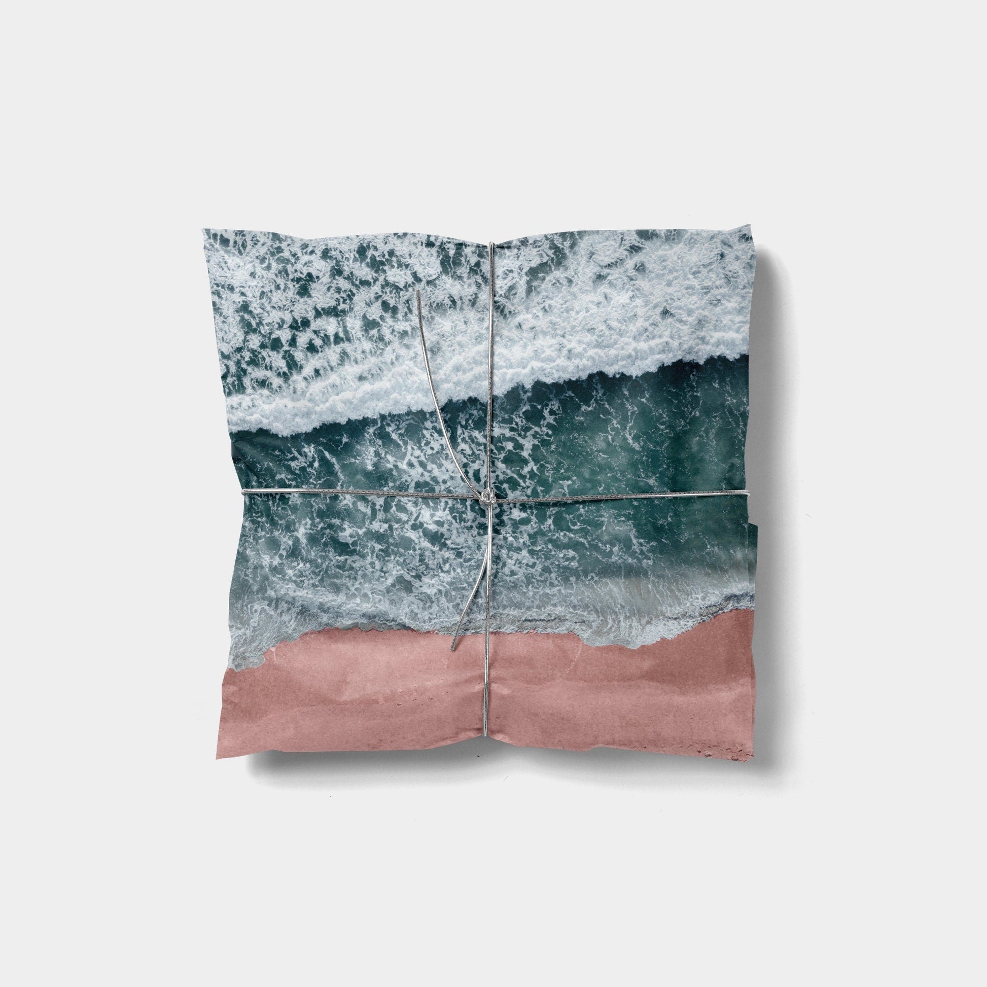 Beach Waves Gift Wrap-Gift Wrapping-The Design Craft