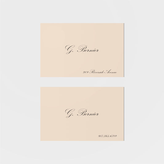 Bernier Calling Card-Greeting & Note Cards-The Design Craft