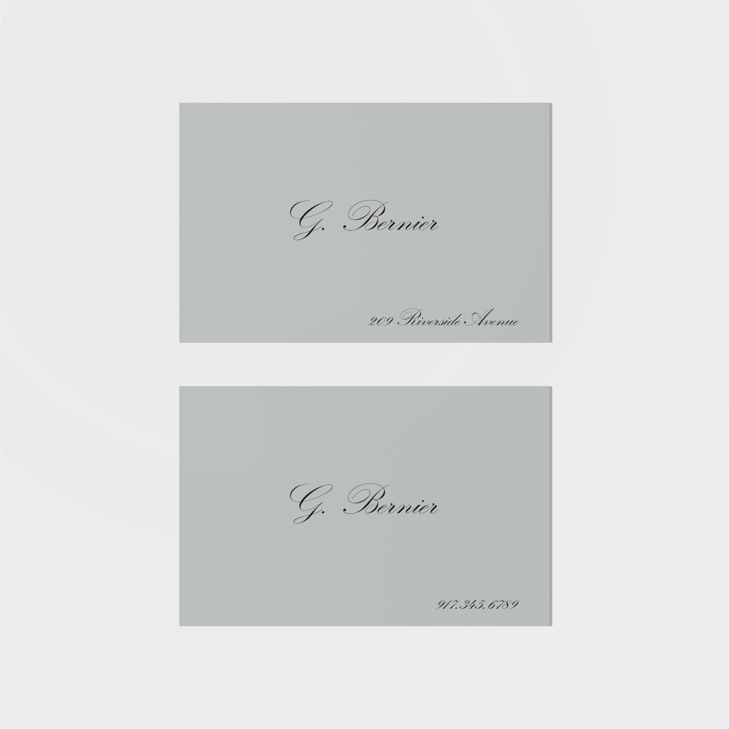 Bernier Calling Card II-Calling Cards-The Design Craft