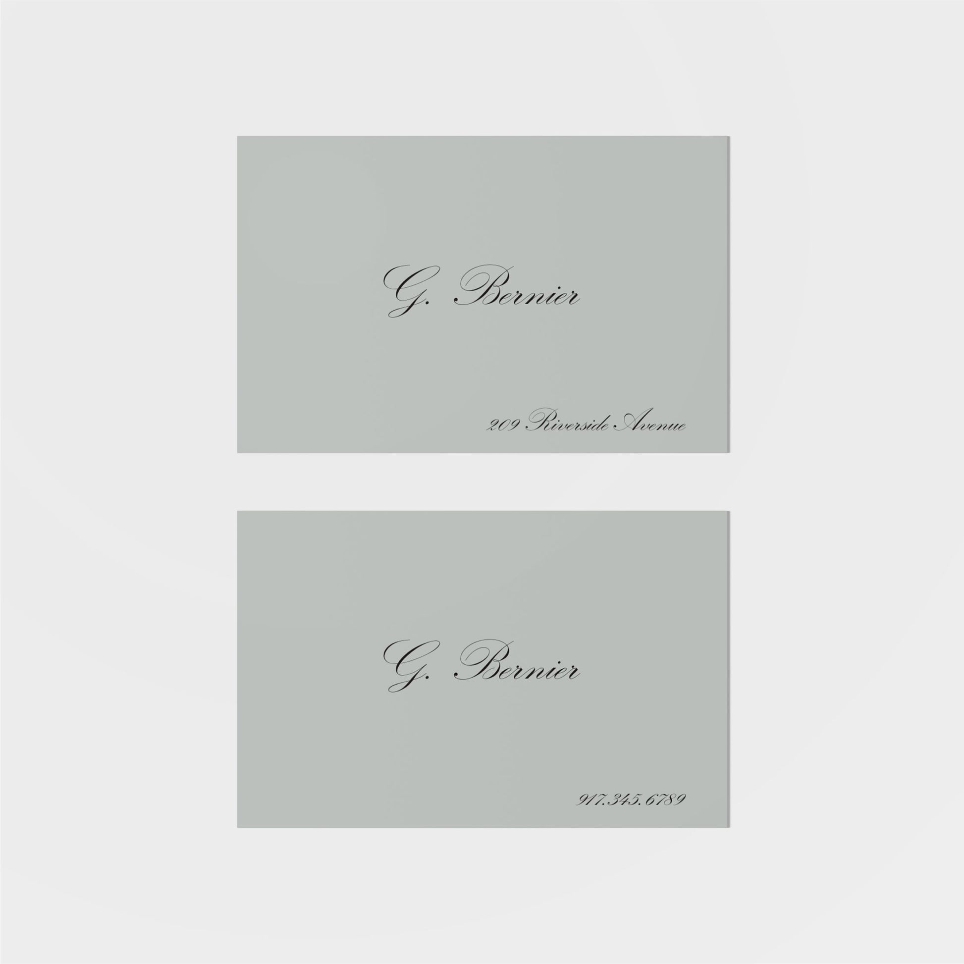 Bernier Calling Card II-Greeting & Note Cards-The Design Craft