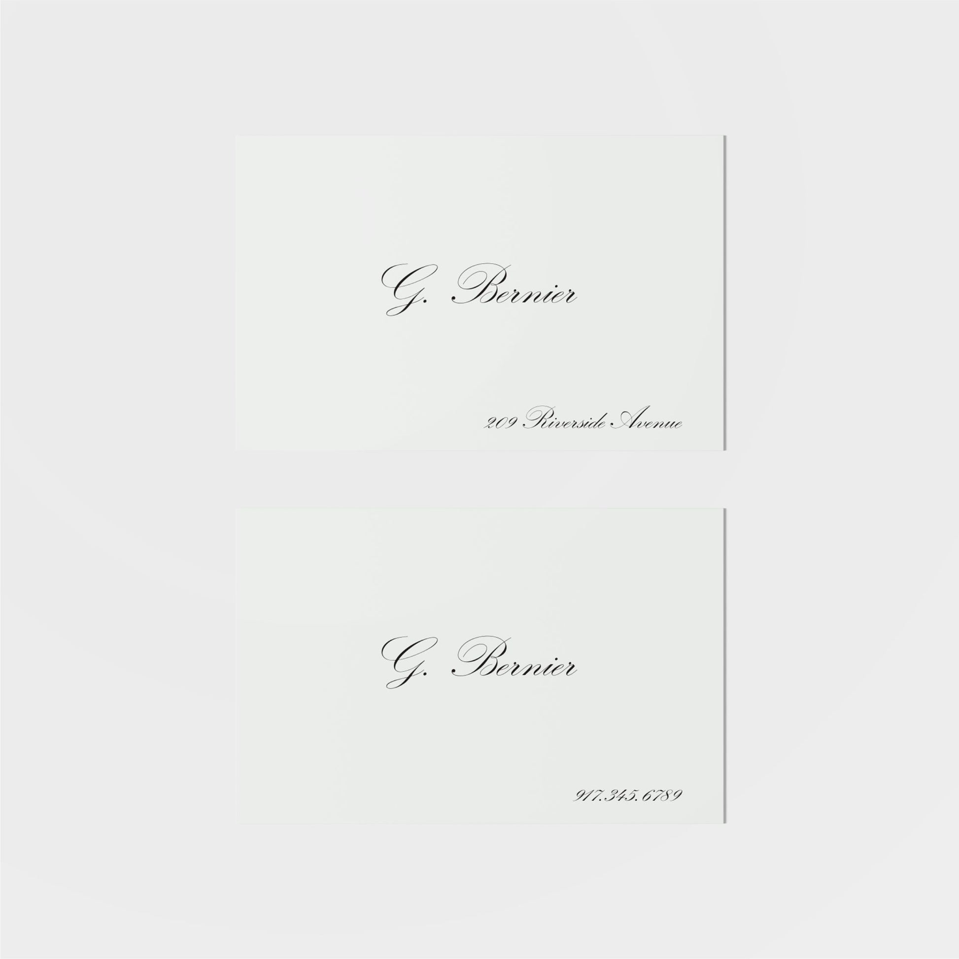 Bernier Calling Card III-Calling Cards-The Design Craft