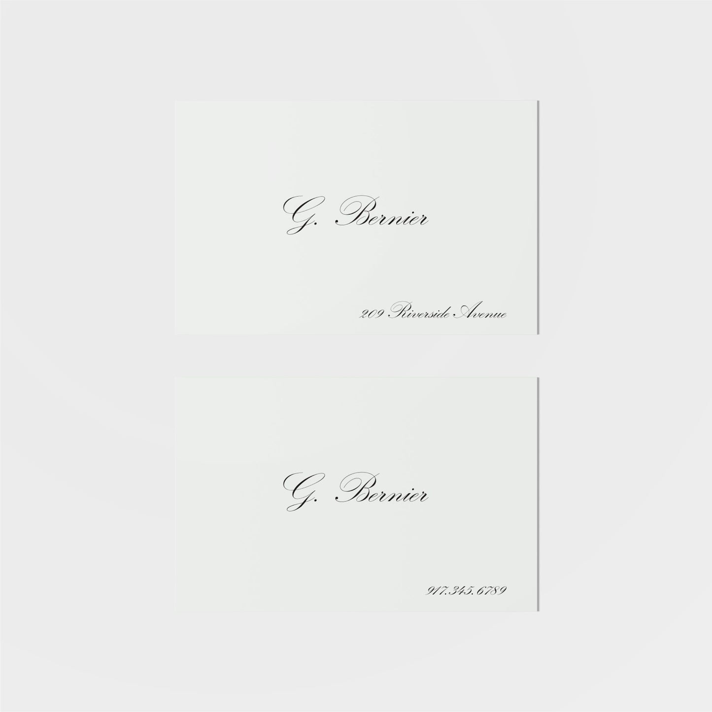 Bernier Calling Card III-Greeting & Note Cards-The Design Craft