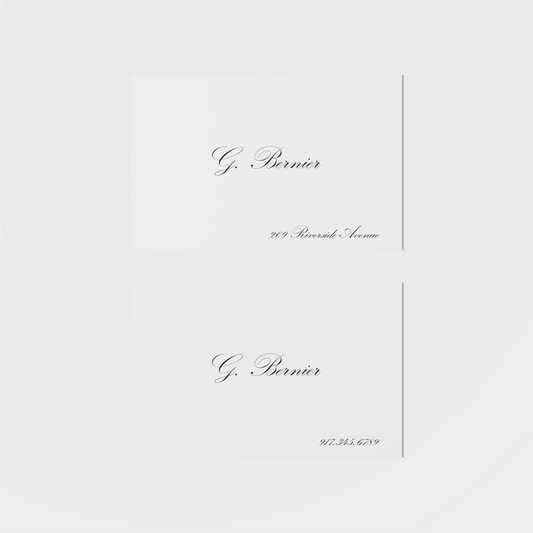 Bernier Calling Card III-Greeting & Note Cards-The Design Craft
