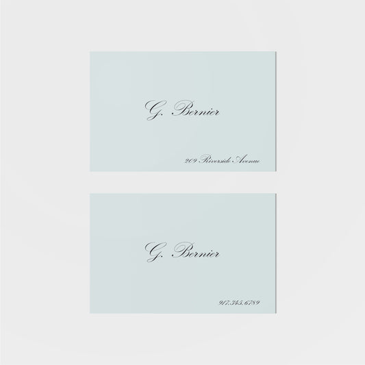 Bernier Calling Card IV-Greeting & Note Cards-The Design Craft