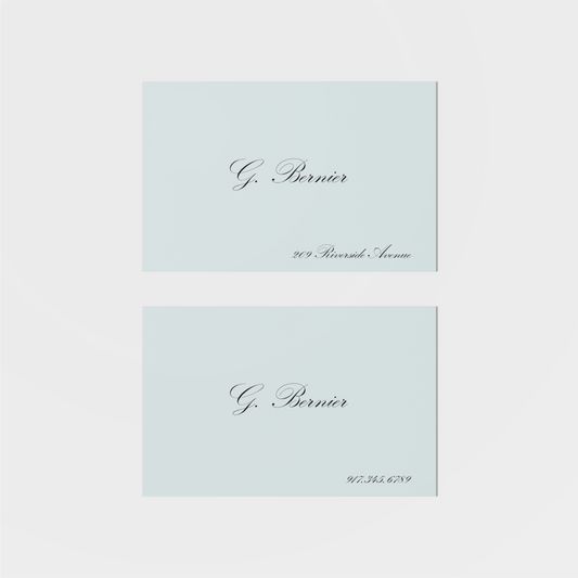Bernier Calling Card IV-Greeting & Note Cards-The Design Craft