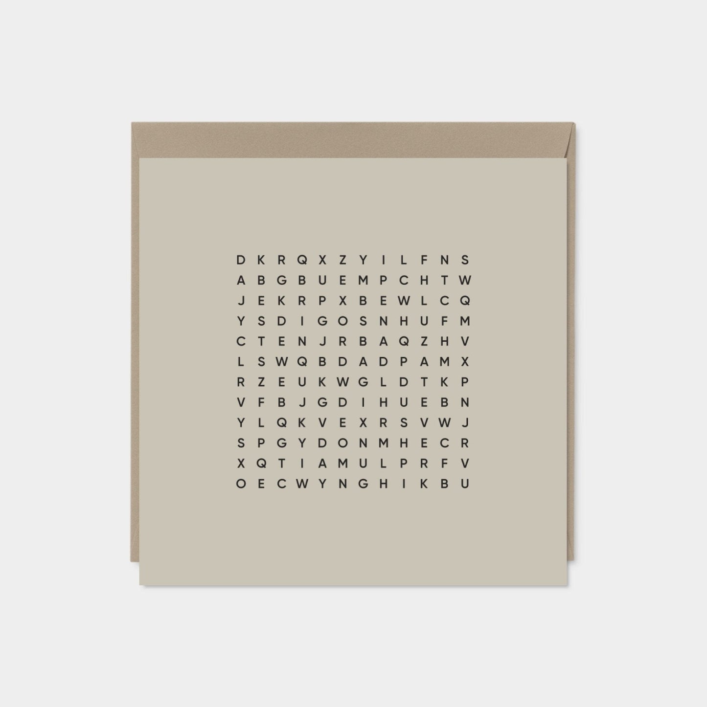 Best Dad Ever Square Word Search Card II-Greeting & Note Cards-The Design Craft