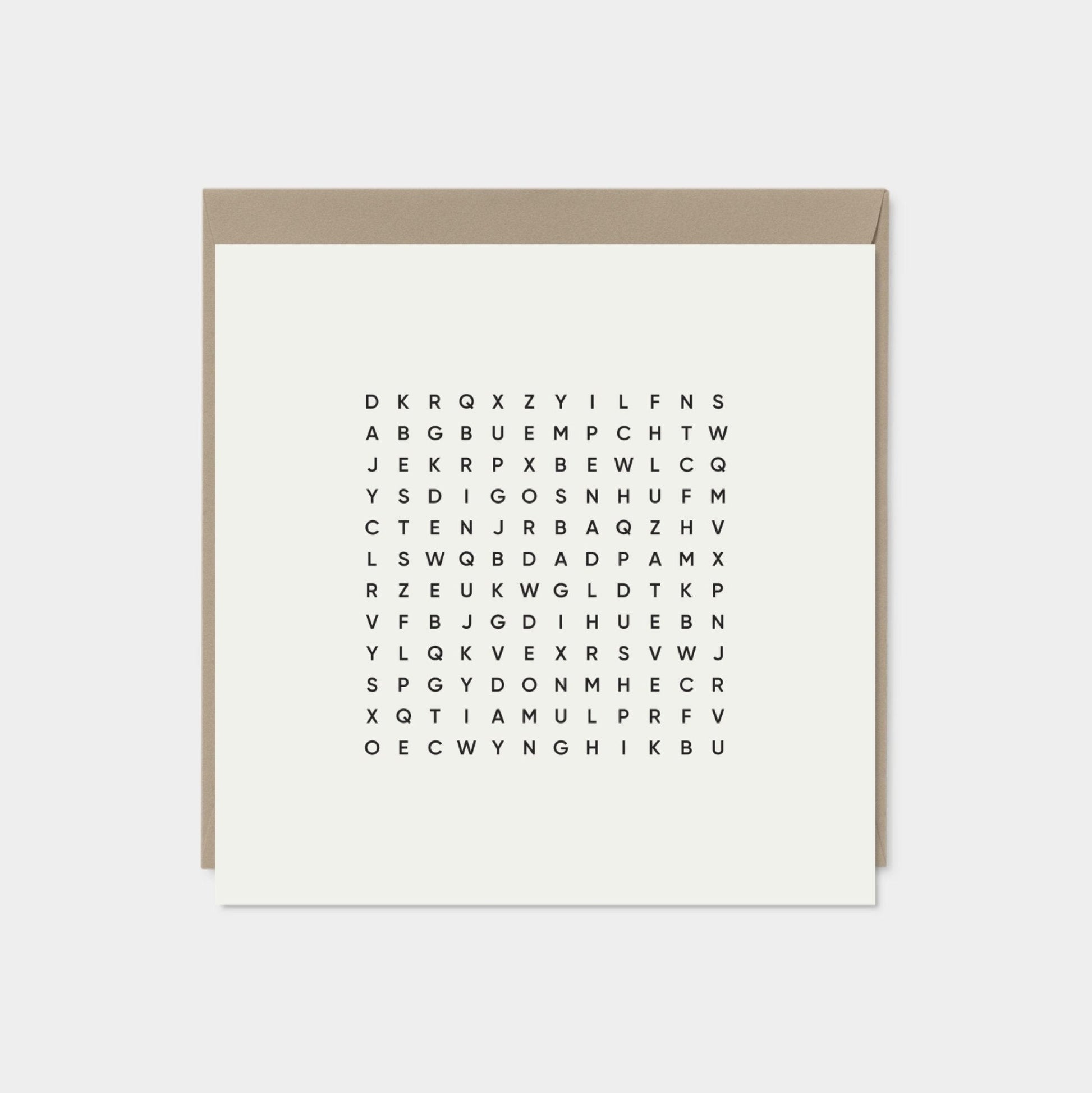 Best Dad Ever Square Word Search Card VI-Greeting & Note Cards-The Design Craft