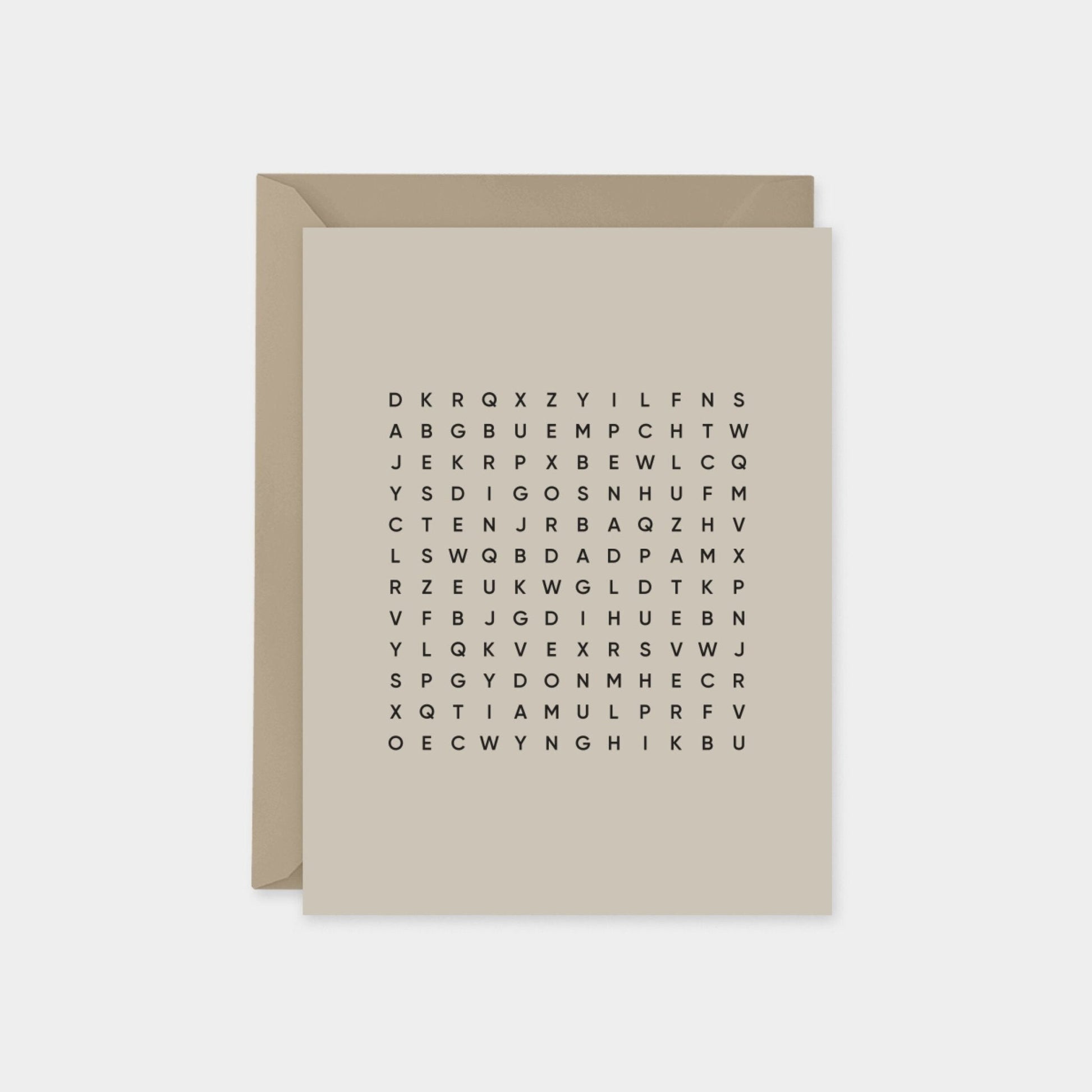 Best Dad Ever Word Search Card II-Greeting & Note Cards-The Design Craft