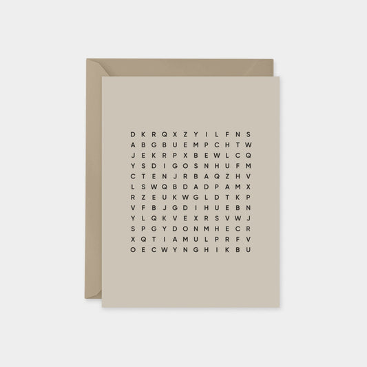 Best Dad Ever Word Search Card II-Greeting & Note Cards-The Design Craft