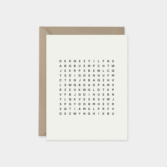 Best Dad Ever Word Search Card III-Greeting & Note Cards-The Design Craft