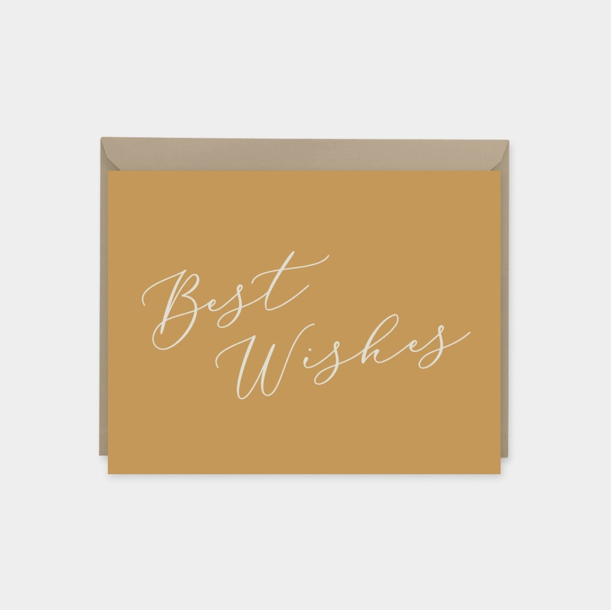 Best Wishes Calligraphy Card Set II-Greeting & Note Cards-The Design Craft