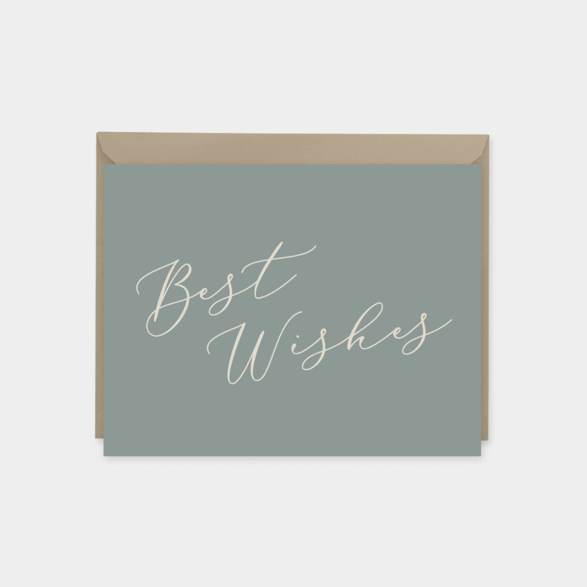 Best Wishes Calligraphy Card Set II-Greeting & Note Cards-The Design Craft