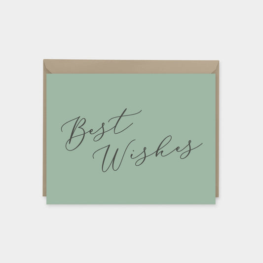 Best Wishes Calligraphy Script Card Set-Greeting & Note Cards-The Design Craft