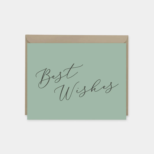 Best Wishes Calligraphy Script Card Set-The Design Craft