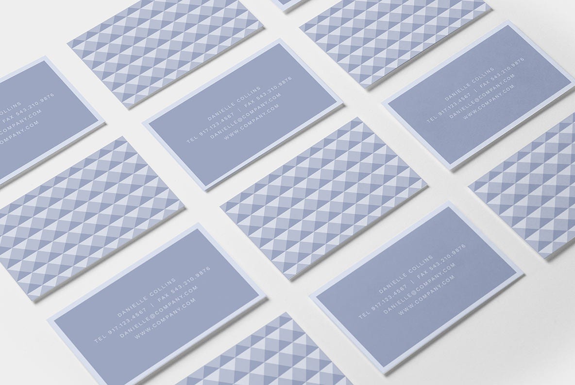 Bevel Business Card Template, Business-Greeting & Note Cards-The Design Craft