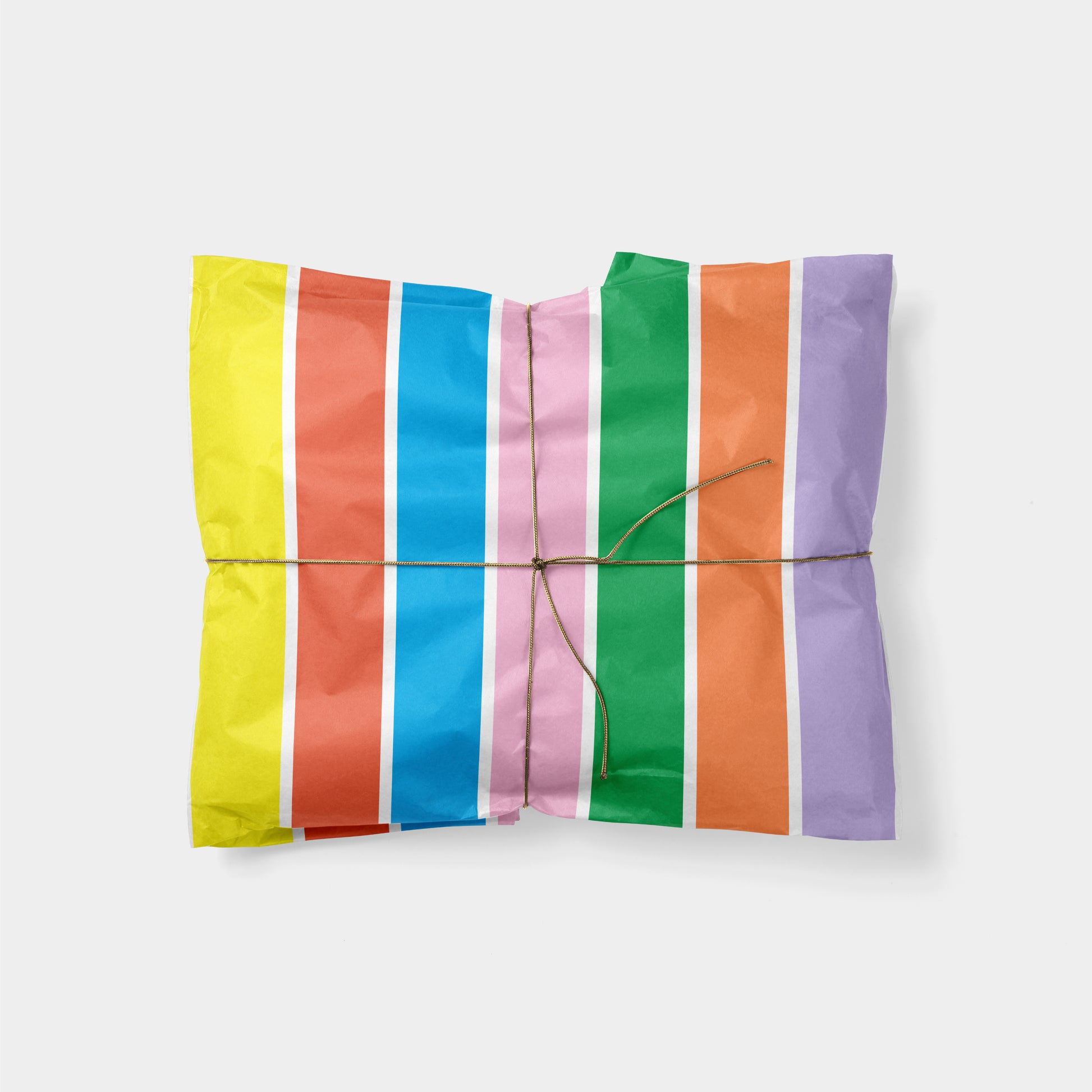 Big Multicolor Stripes Gift Wrap