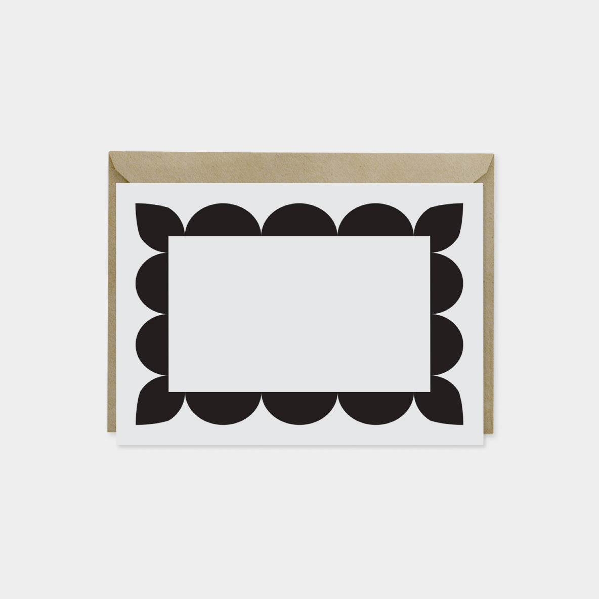 Big Scallop Border Note Cards-Greeting & Note Cards-The Design Craft