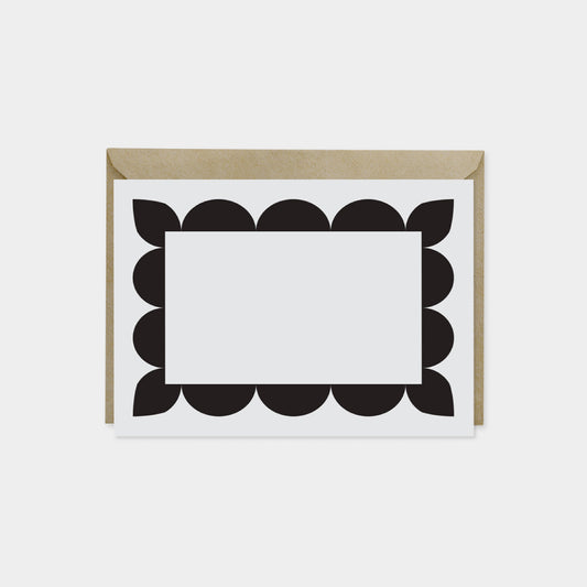 Big Scallop Border Note Cards-Greeting & Note Cards-The Design Craft