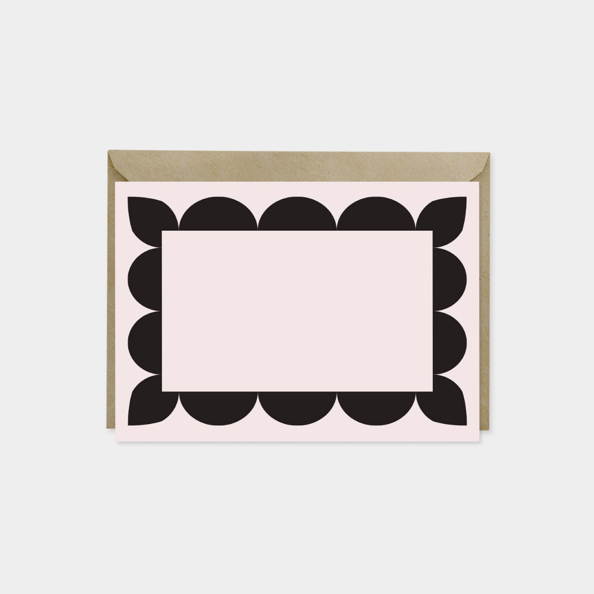 Big Scallop Border Note Cards IV-Greeting & Note Cards-The Design Craft