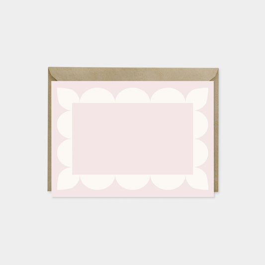 Big Scallop Border Note Cards VII-Greeting & Note Cards-The Design Craft