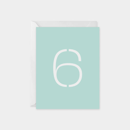 Birthday Age Card, Stencil Number-The Design Craft